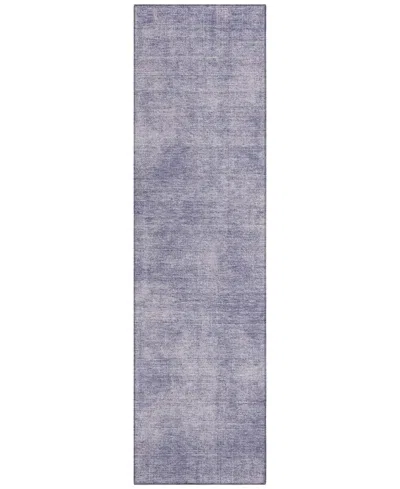 Addison Chantille Machine Washable Acn1018 2'3''x7'6'' Runner Area Rug In Purple