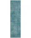 Addison Chantille Machine Washable Acn1018 2'3''x7'6'' Runner Area Rug In Teal