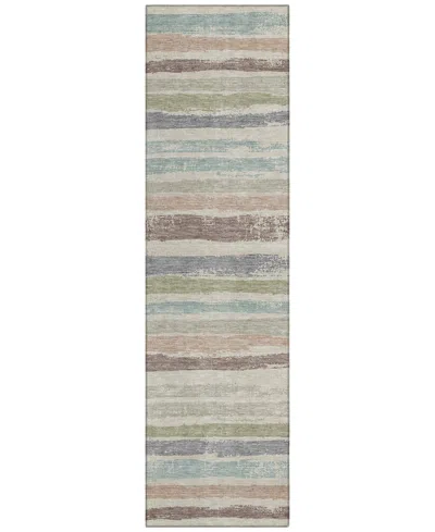 Addison Chantille Machine Washable Acn1019 2'3''x7'6'' Runner Area Rug In Beige