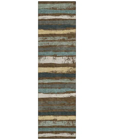 Addison Chantille Machine Washable Acn1019 2'3''x7'6'' Runner Area Rug In Cocoa