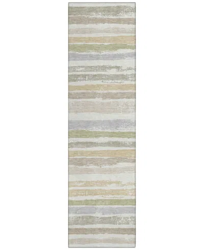 Addison Chantille Machine Washable Acn1019 2'3''x7'6'' Runner Area Rug In Ivory