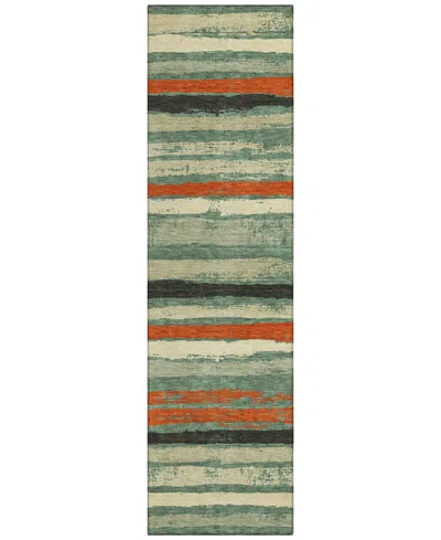 Addison Chantille Machine Washable Acn1019 2'3''x7'6'' Runner Area Rug In Sage