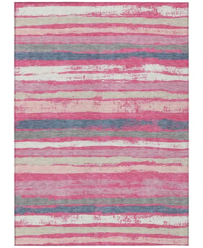 Addison Chantille Machine Washable Acn1019 2'6''x3'10'' Area Rug In Pink