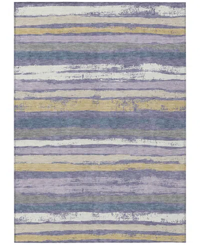 Addison Chantille Machine Washable Acn1019 3'x5' Area Rug In Purple