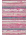 Addison Chantille Machine Washable Acn1019 5'x7'6''area Rug In Pink