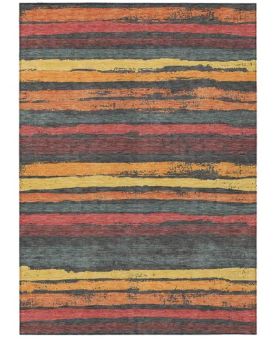 Addison Chantille Machine Washable Acn1019 5'x7'6''area Rug In Slate