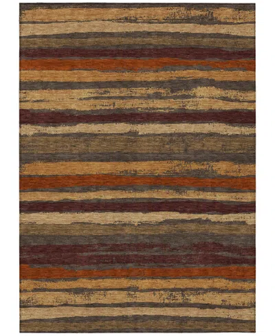 Addison Chantille Machine Washable Acn1019 8'x10' Area Rug In Chocolate