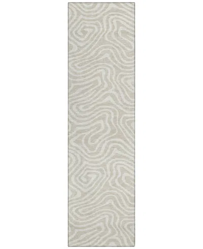 Addison Chantille Machine Washable Acn1020 2'3''x7'6'' Runner Area Rug In Beige