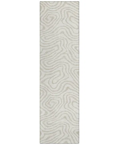 Addison Chantille Machine Washable Acn1020 2'3''x7'6'' Runner Area Rug In Ivory