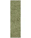Addison Chantille Machine Washable Acn1020 2'3''x7'6'' Runner Area Rug In Olive