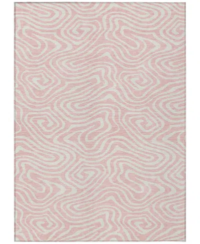 Addison Chantille Machine Washable Acn1020 2'6''x3'10'' Area Rug In Pink