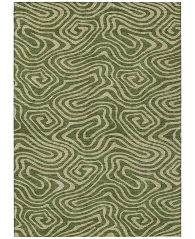 Addison Chantille Machine Washable Acn1020 3'x5' Area Rug In Olive