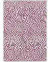 Addison Chantille Machine Washable Acn1020 8'x10' Area Rug In Plum