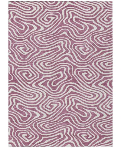 Addison Chantille Machine Washable Acn1020 8'x10' Area Rug In Plum