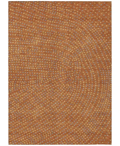 Addison Chantille Machine Washable Acn1021 9'x12' Area Rug In Paprika