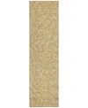 Addison Chantille Machine Washable Acn1021 2'3''x7'6'' Runner Area Rug In Gold