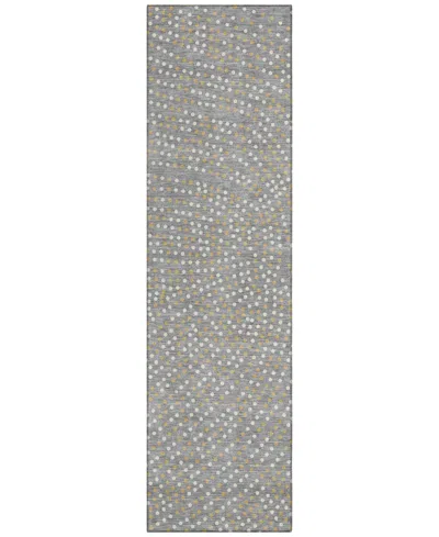 Addison Chantille Machine Washable Acn1021 2'3''x7'6'' Runner Area Rug In Gray