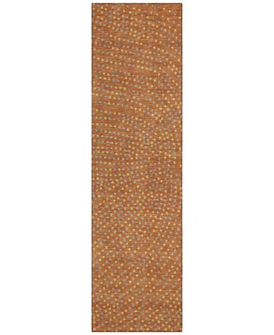 Addison Chantille Machine Washable Acn1021 2'3''x7'6'' Runner Area Rug In Paprika