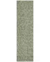 Addison Chantille Machine Washable Acn1021 2'3''x7'6'' Runner Area Rug In Sage