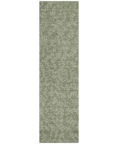 Addison Chantille Machine Washable Acn1021 2'3''x7'6'' Runner Area Rug In Sage