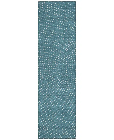 Addison Chantille Machine Washable Acn1021 2'3''x7'6'' Runner Area Rug In Teal