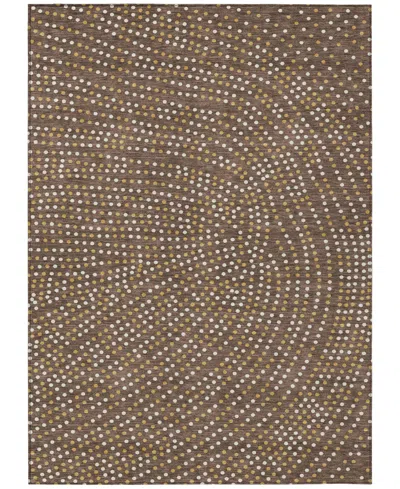 Addison Chantille Machine Washable Acn1021 5'x7'6''area Rug In Brown