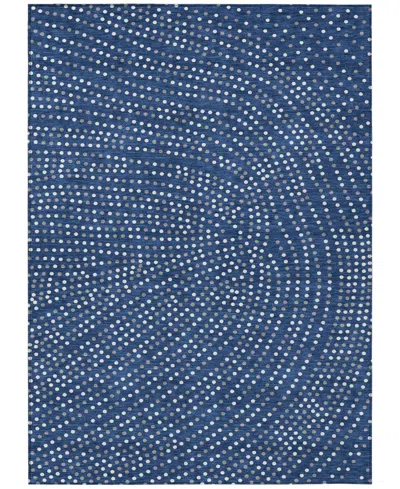 Addison Chantille Machine Washable Acn1021 5'x7'6''area Rug In Navy