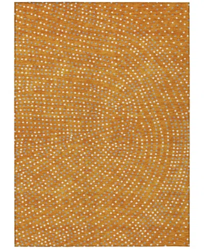 Addison Chantille Machine Washable Acn1021 8'x10' Area Rug In Orange