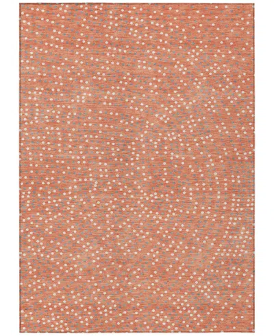 Addison Chantille Machine Washable Acn1021 9'x12' Area Rug In Salmon