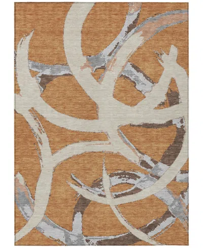 Addison Chantille Machine Washable Acn1022 10'x14' Area Rug In Copper
