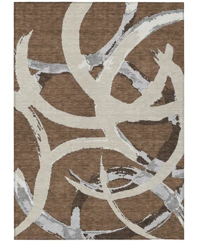Addison Chantille Machine Washable Acn1022 3'x5' Area Rug In Brown