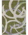 Addison Chantille Machine Washable Acn1022 3'x5' Area Rug In Olive