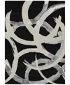 Addison Chantille Machine Washable Acn1022 5'x7'6 Area Rug In Black