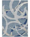 Addison Chantille Machine Washable Acn1022 3'x5' Area Rug In Denim