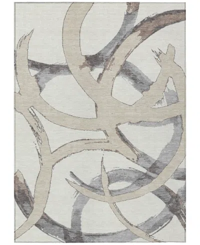 Addison Chantille Machine Washable Acn1022 9'x12' Area Rug In Ivory