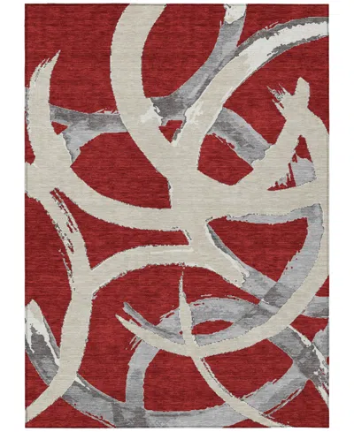 Addison Chantille Machine Washable Acn1022 8'x10' Area Rug In Red