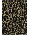 Addison Chantille Machine Washable Acn1023 5'x7'6 Area Rug In Black