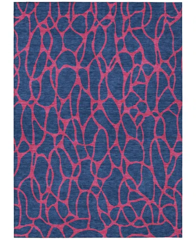 Addison Chantille Machine Washable Acn1023 5'x7'6 Area Rug In Navy