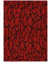 Addison Chantille Machine Washable Acn1023 5'x7'6 Area Rug In Red