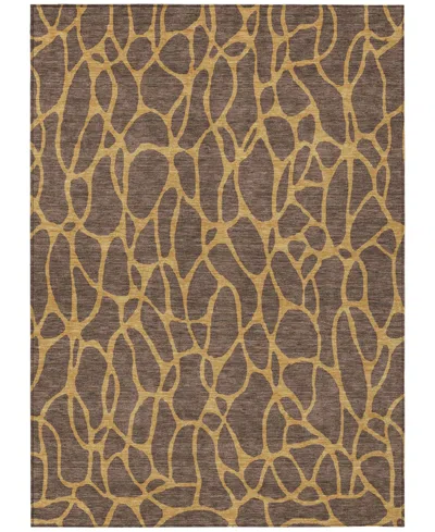 Addison Chantille Machine Washable Acn1023 9'x12' Area Rug In Brown