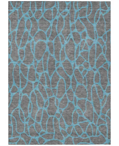 Addison Chantille Machine Washable Acn1023 9'x12' Area Rug In Gray