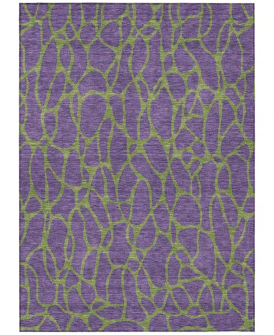 Addison Chantille Machine Washable Acn1023 9'x12' Area Rug In Purple