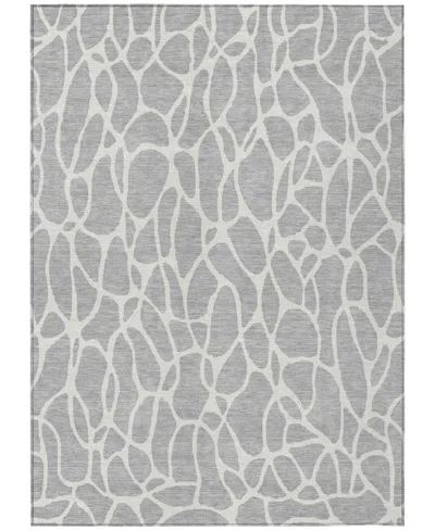 Addison Chantille Machine Washable Acn1024 10'x14' Area Rug In Silver