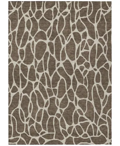 Addison Chantille Machine Washable Acn1024 5'x7'6 Area Rug In Cocoa