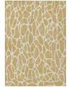 Addison Chantille Machine Washable Acn1024 5'x7'6 Area Rug In Gold
