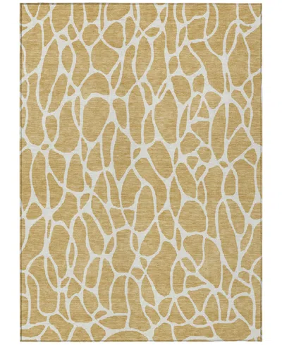 Addison Chantille Machine Washable Acn1024 5'x7'6 Area Rug In Gold
