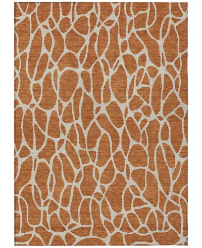 Addison Chantille Machine Washable Acn1024 5'x7'6 Area Rug In Paprika