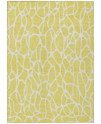 Addison Chantille Machine Washable Acn1024 5'x7'6 Area Rug In Yellow