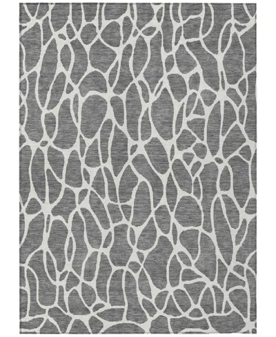 Addison Chantille Machine Washable Acn1024 9'x12' Area Rug In Gray