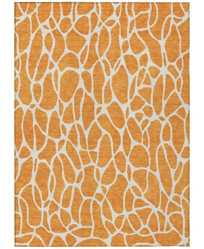 Addison Chantille Machine Washable Acn1024 9'x12' Area Rug In Orange